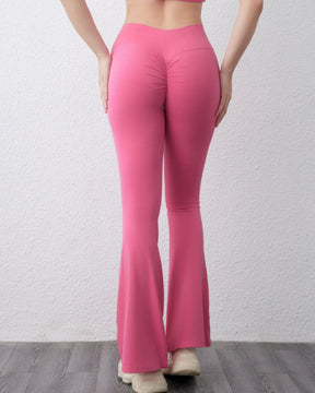 Peach Hip leggings High Waist Hip Lift Yoga Flared Pants