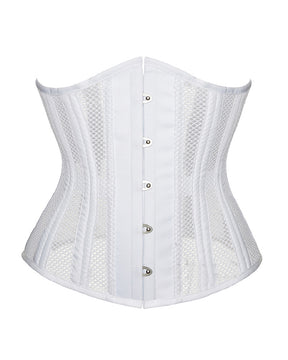 Sexy Gothic 26 Steel Hourglass Underbust Corset Lace up Hollow Breathable Waist Trainer