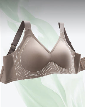 Seamless Anti-sagging Lightly Lined Bra Wireless Minimizer Brassiere