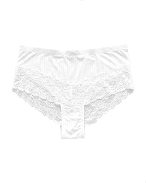 Sexy Lace Patchwork See-Through Panties High Waist Bow Thin Breathable Briefs