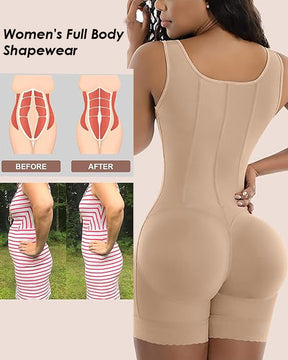 High Compression Open Bust Shapewear With Hook Shaper Slimming Bodysuit  Tummy Control Fajas