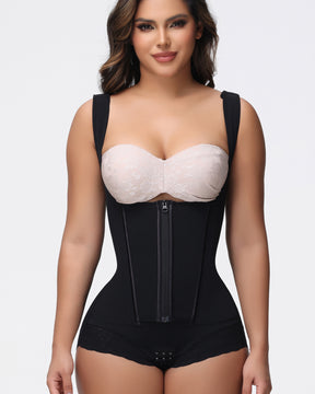 2 In 1 Corset Shapewear Tummy Control Open Bust Fajas Colombianas