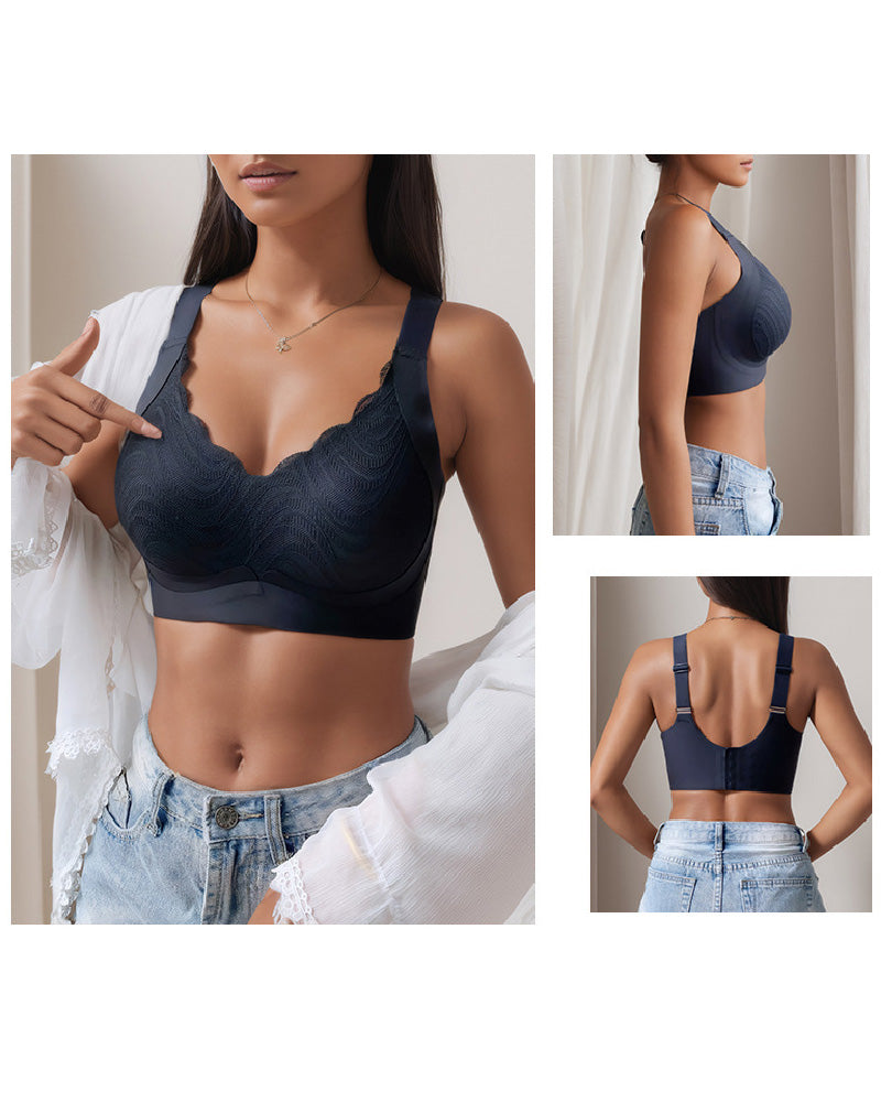 Women's Seamless Wireless Anti-sagging Minimizer Thin Adjustment Bra