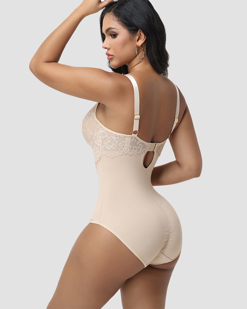 Shapshe® Sexy Lace Floral Hip Lift Shapewear Bodysuit