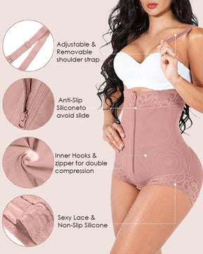 Women's Shapewear Full Body Shaper Hip Lifter Faja Colombiana Waist Trainer