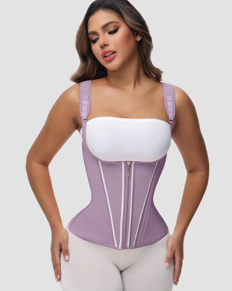 Shapshe® Fajas Colombianas Steel Boned Tummy Control Waist Trainer
