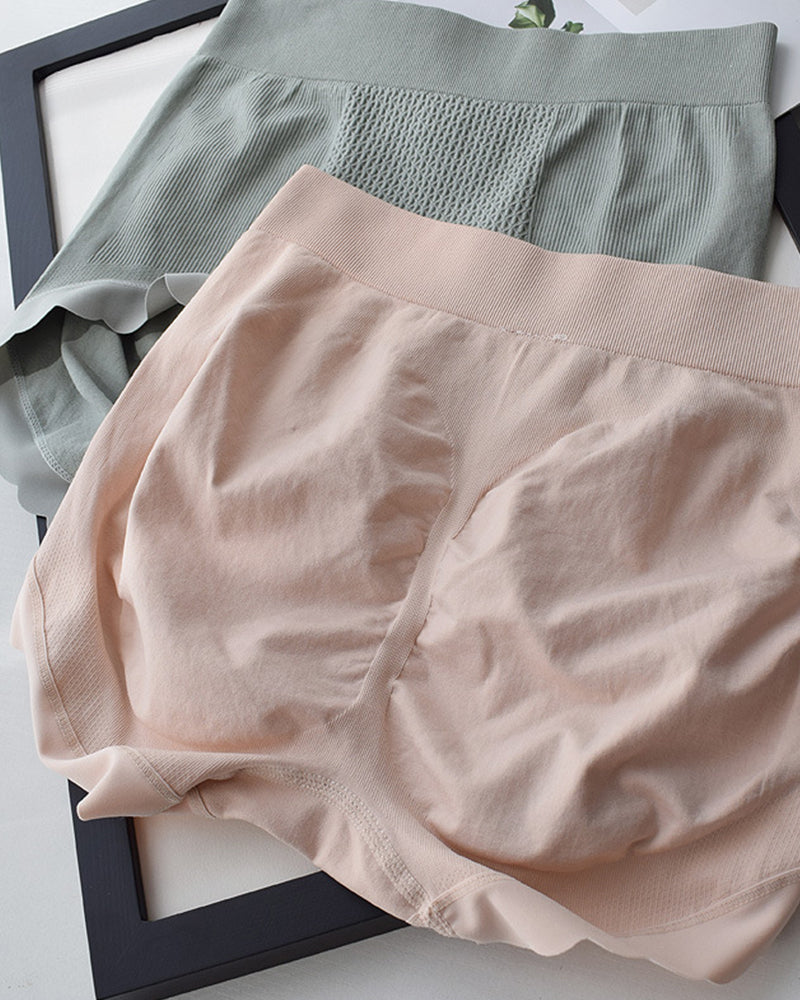 High Waist Tummy Tuck Cotton Antibacterial Bottom Seamless Underwear