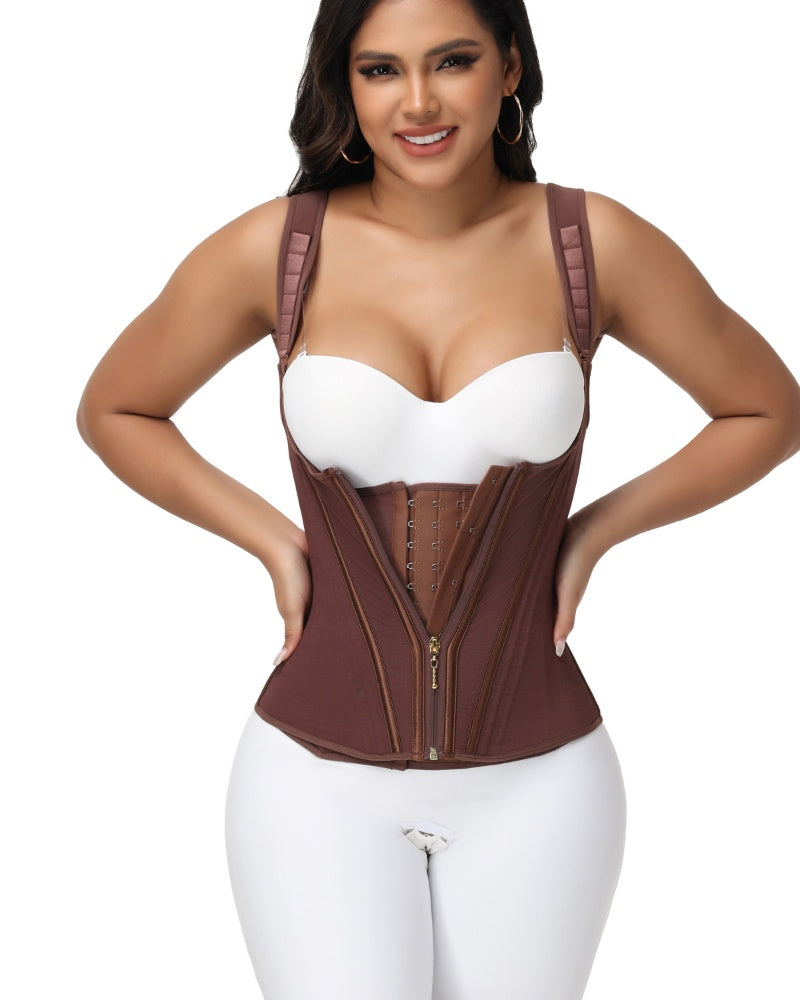 Shapshe® Fajas Colombianas Steel Boned Tummy Control Waist Trainer