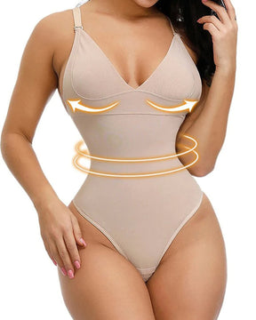 Seamless Tummy Control Bodysuit Butt Lifter Thong Backless Body Shaper