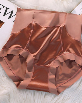 High Waisted Satin Seamless Bare Underwear