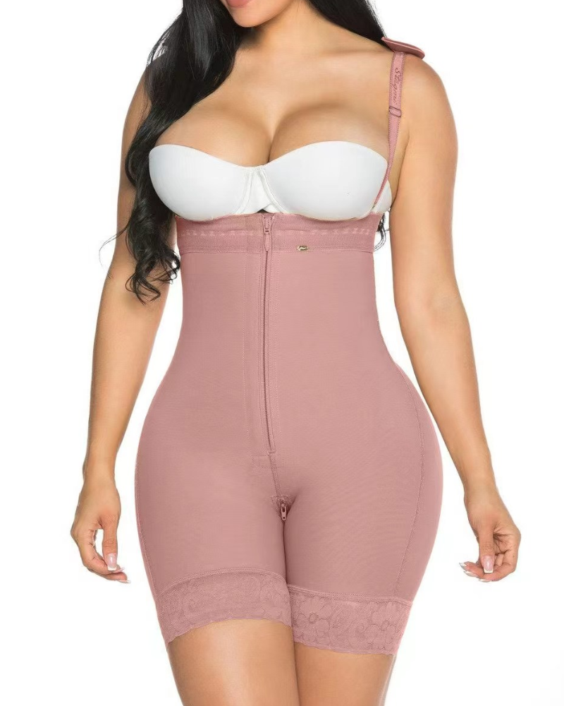 Firm Control Open Bust Full Body Shaper Bodysuit Shapewear