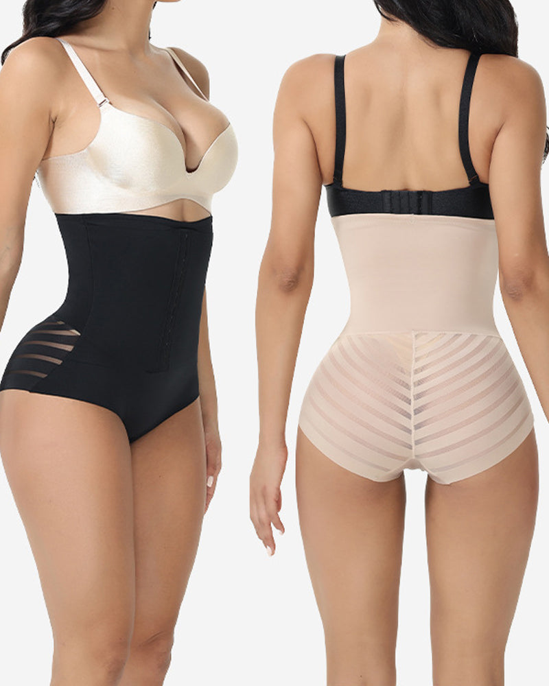 High-waisted Tummy Control Breathable Mesh Panties Shorts