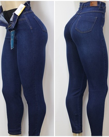 Jeans de cintura alta con spandex súper lipo