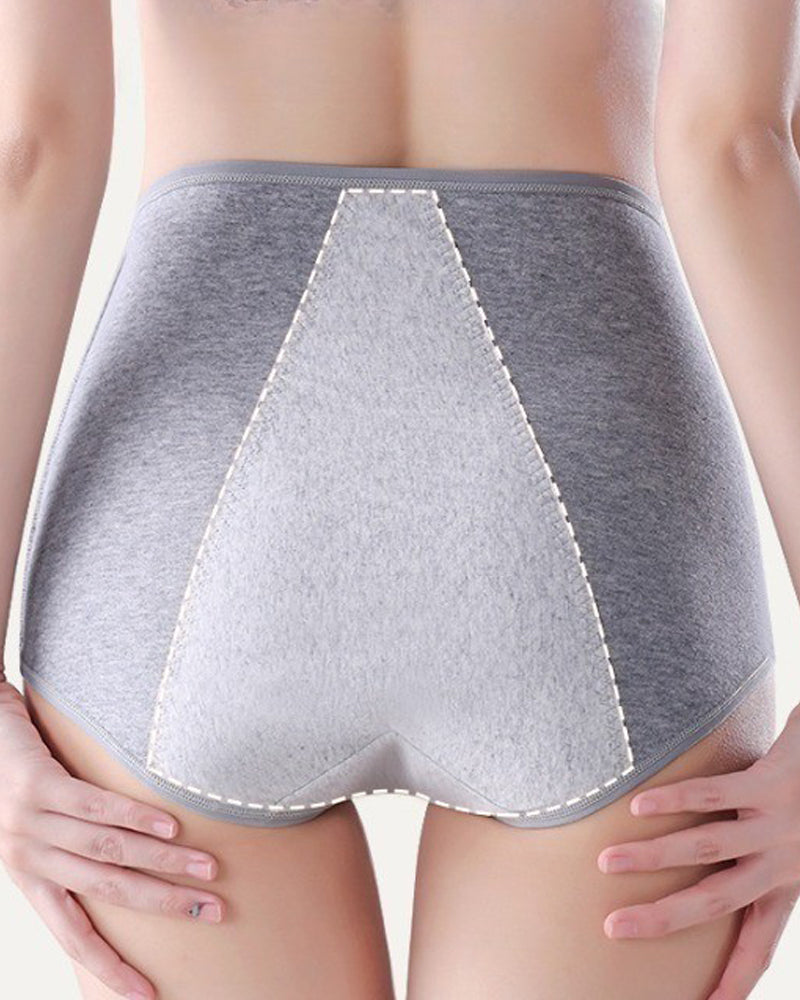 Menstrual Period Anti-Side Leakage Pure Cotton Breathable High Waist Menstrual Underwear