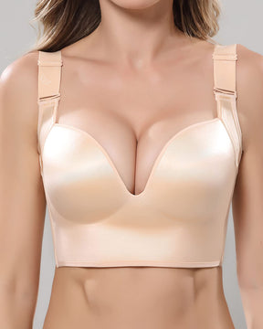 Smooth Seamless Sculpting Uplift Deep Cup  Full Coverage Wireless Shape Bra