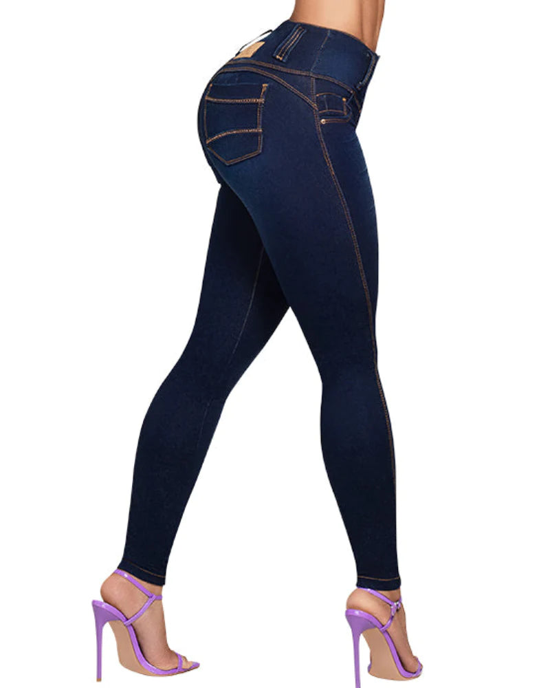 High Waisted Colombian Butt Lifting Jeans for Women