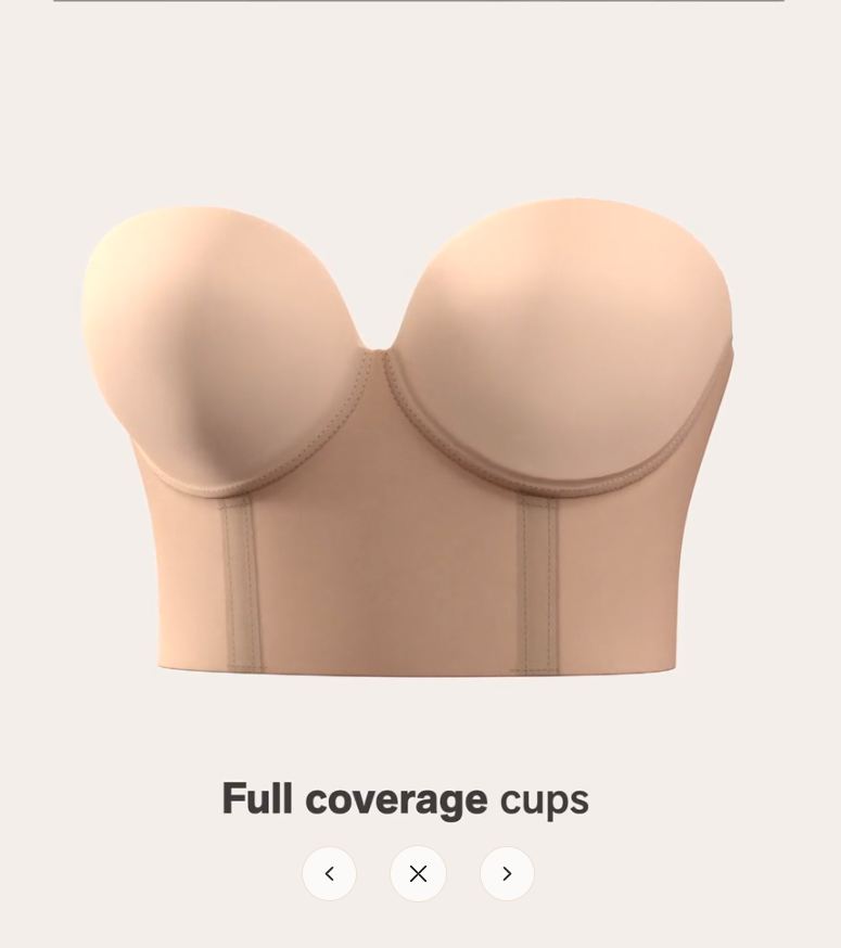 Strapless Full Cup Corset Shaping Bra