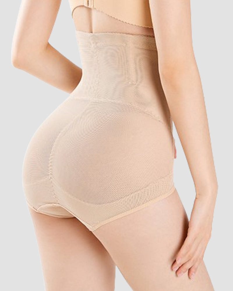 Tummy Control Shapewear Panties Breathable Butt Lifter Triangle Shorts With Crossover Design