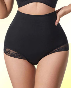 Lace Trim Tummy Control Shaping Shorts Sexy Thong Body Shaper Underwear