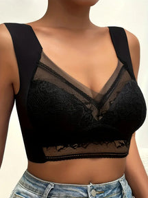 Soft Lace Wireless Full Coverage Comfort Straps Tank Bra