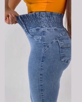 Jeans levantadores de glúteos de cintura alta para mujer