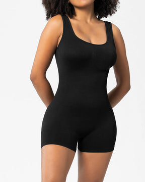 Faja moldeadora Bodusuit sin costuras hasta la mitad del muslo con control de barriga para mujer