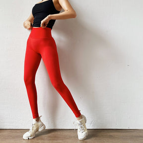 Leggings de yoga elásticos ajustados con levantador de glúteos de cintura alta para mujer