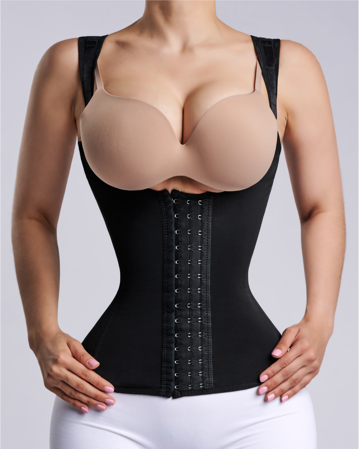 Women Hourglass Vest  Tummy Control Waist Trainer Corset With Hook and Eye