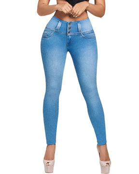 High Waisted Colombian Butt Lifting Jeans for Women