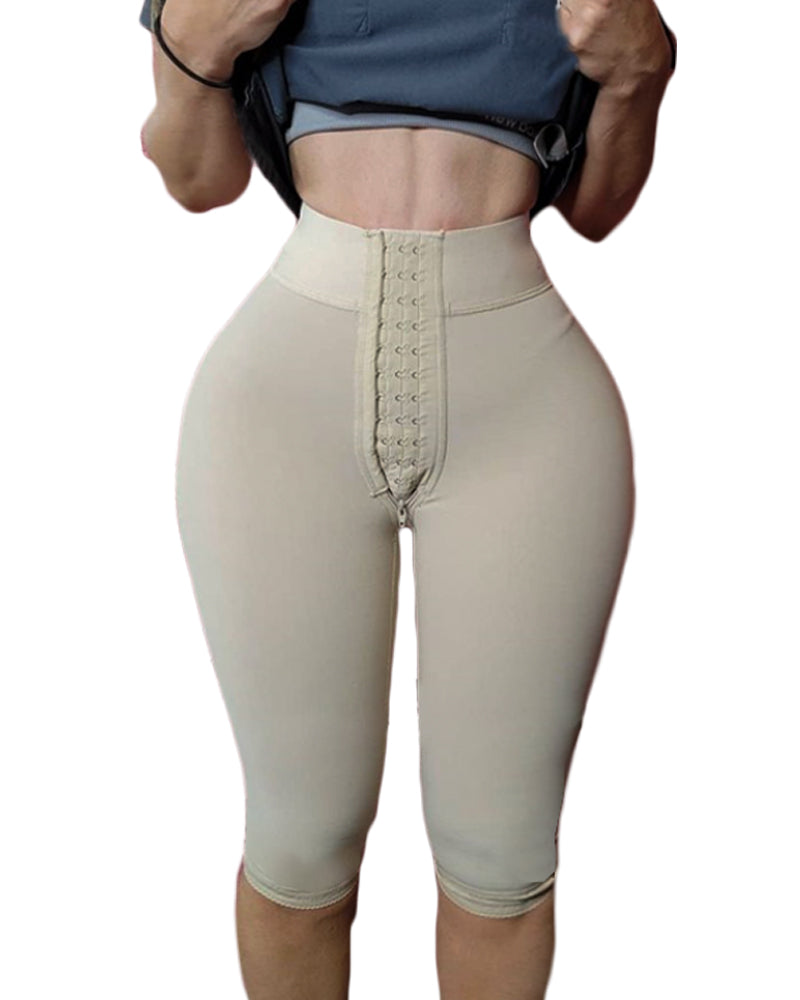 Shapshe® Front Closure Hourglass Bodyshaper High Compression Shorts Butt Lifter