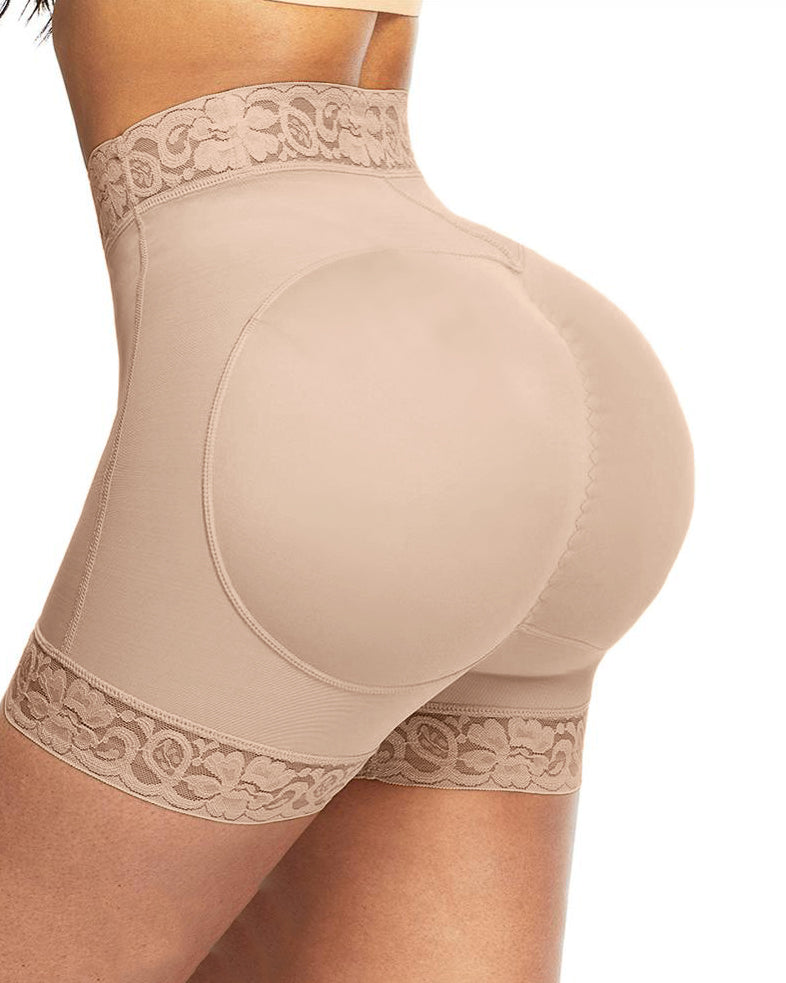 Mid-Waist Butt Lifter Shaping Shorts Tummy Control Underwear For Women