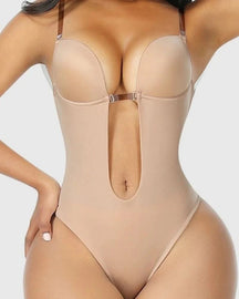 Shapewear Women Plus Size Backless Shapewear Integrated Bra Body Shaper Seamless Open Crotch Shapewear