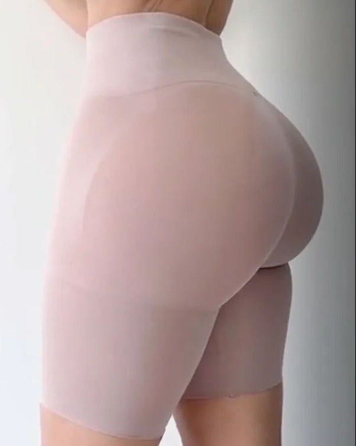 Pantalones cortos de fajas con levantamiento de glúteos y abdominoplastia de talle alto sin costuras