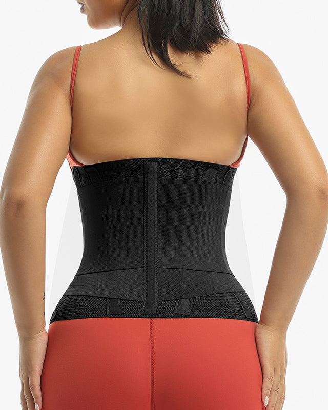 Double Compression Zipper Waist Trainder Corset Girdle