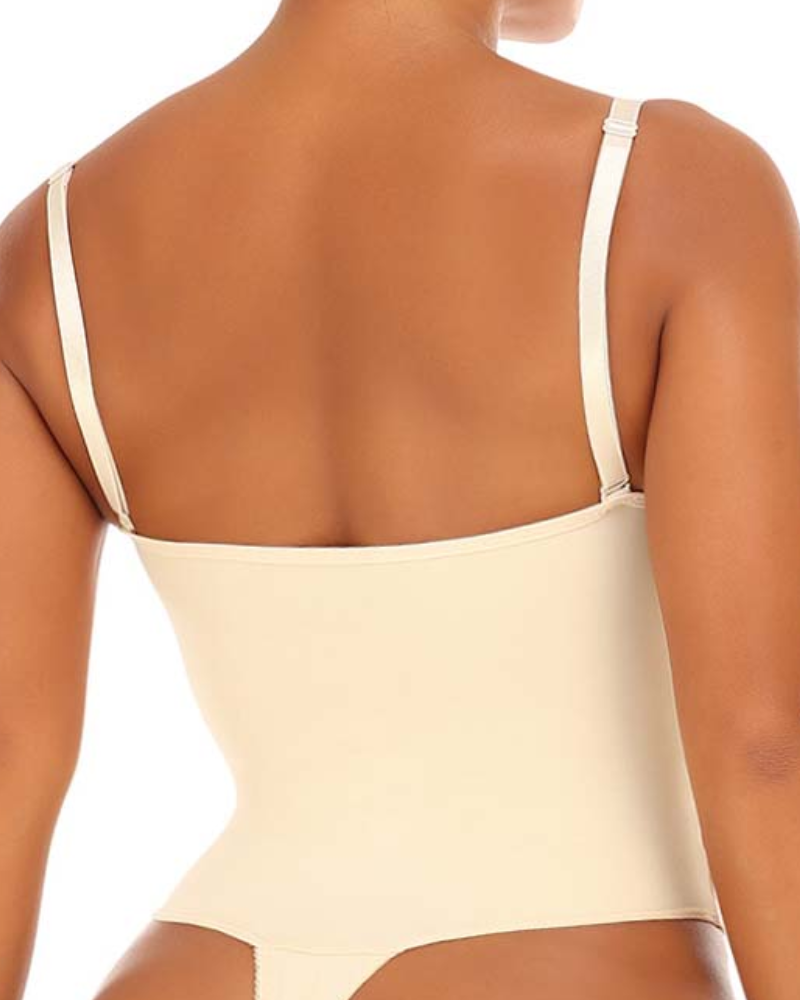 Backless Push Up Bra Waist Slimming Butt Lifter Thong Shapewear Bodysuit