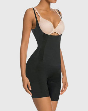 Fajas para mujer Control de barriga pecho abierto muslo adelgazante cuerpo Shaper