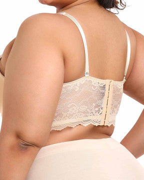 High Support Body Sculpting Lace Back Bra