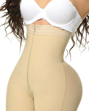 Fajas Colombianas Compression Shapewear Open Bust Tummy Control with Zipper