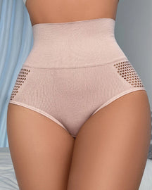 Women's Seamless Shapewear Panty High Waist Sexy Hollow Out Briefs