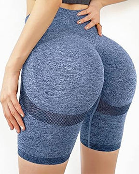 Leggings de cintura alta con control de barriga para mujer, pantalones cortos de yoga elásticos para fitness