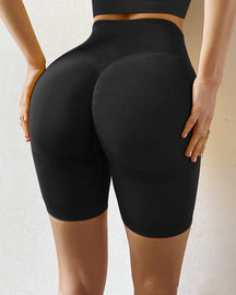 Women High Waist Tummy Control Leggings Stretch Scrunch Butt Fitness Yoga Shorts