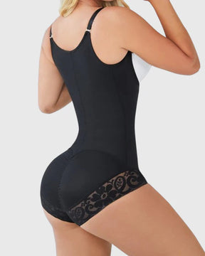 Open Bust Tummy Tucking Full Bodysuit Shapewear