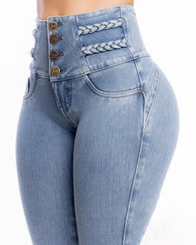 High-Waisted Skinny Jeans Soft Shaping Pants