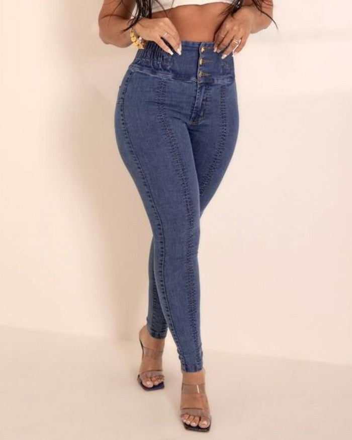 High Waisted Butt Lifting Skinny Jeans for Women