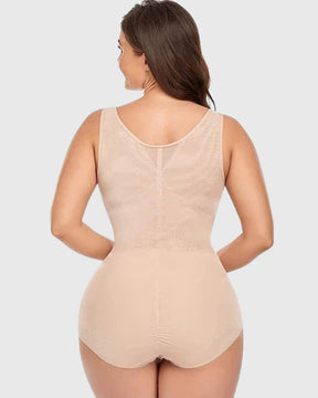 Mesh Seamless Waist Slimmer Corset Butt Shaping Shapewear Bodysuit