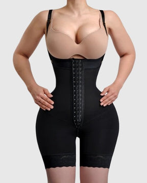 Body Shaper for Women Tummy Control Full Girdle Open Bust Shapewear Bodysuit