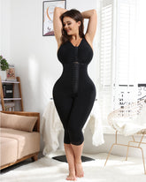 Black Women's Full Body Shaper Long Trousers High Compression Shapewear