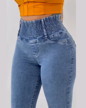 Jeans levantadores de glúteos de cintura alta para mujer