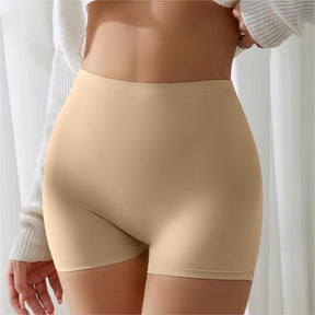 Solid Elastic Seamless Non-Slip Boyshorts Underwear