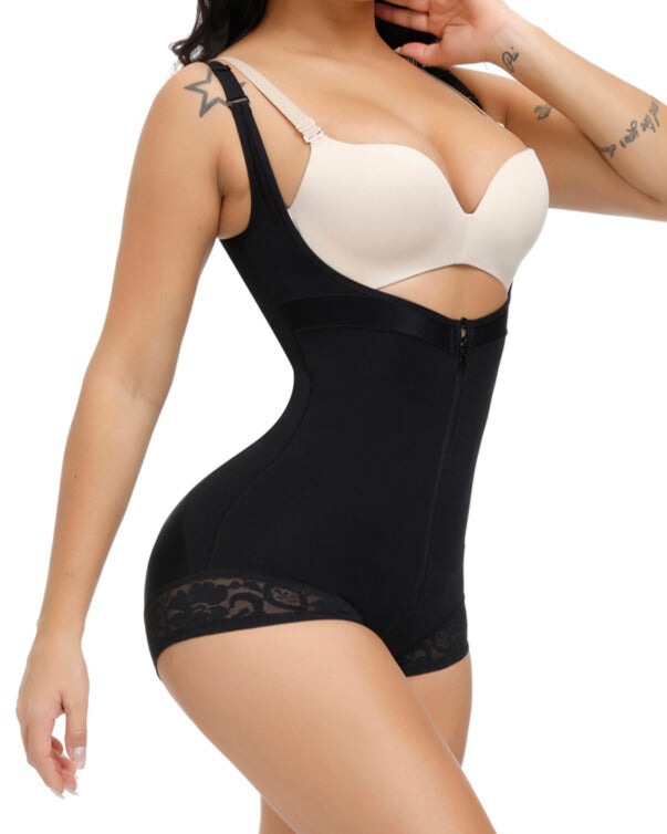 Firm Control Butt Lifter Tummy Control Lace Bodysuit Shapewear